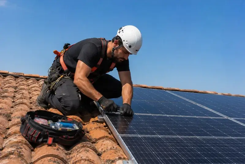 Maintenance et monitoring de panneaux solaires à Homps
