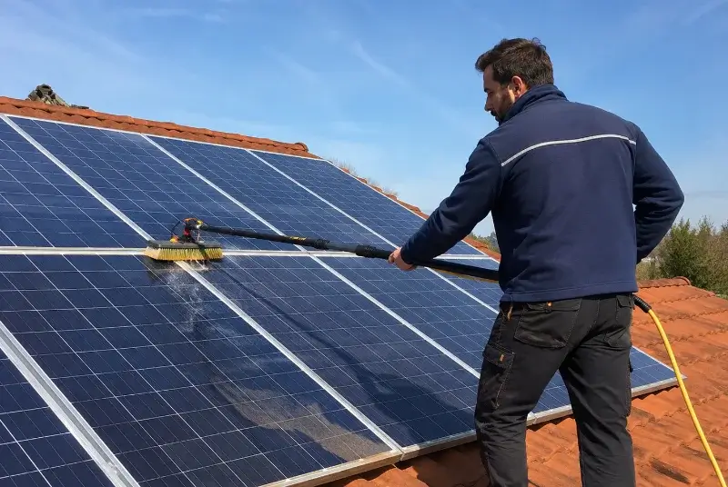 Nettoyage et entretien de panneaux solaires à Homps